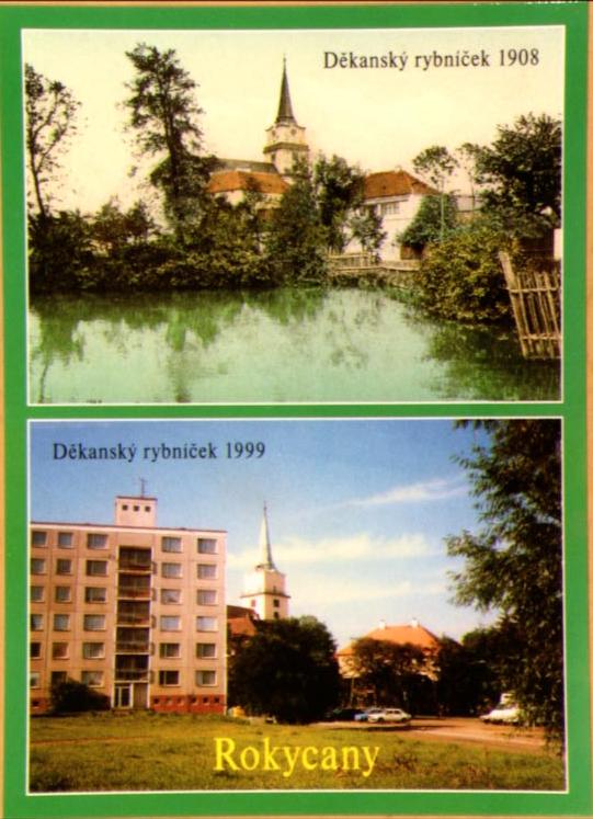 Rybníček 1908 a 1999
