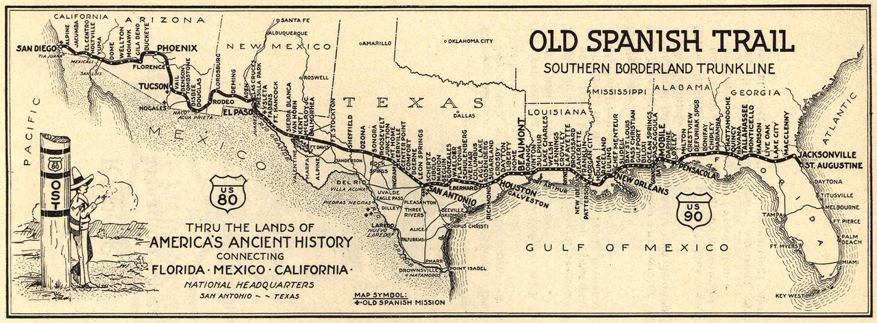 Old-Spanish-Trail-Map