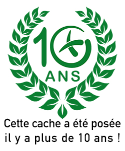 Cette cache a été posée il y plus de 10 ans !