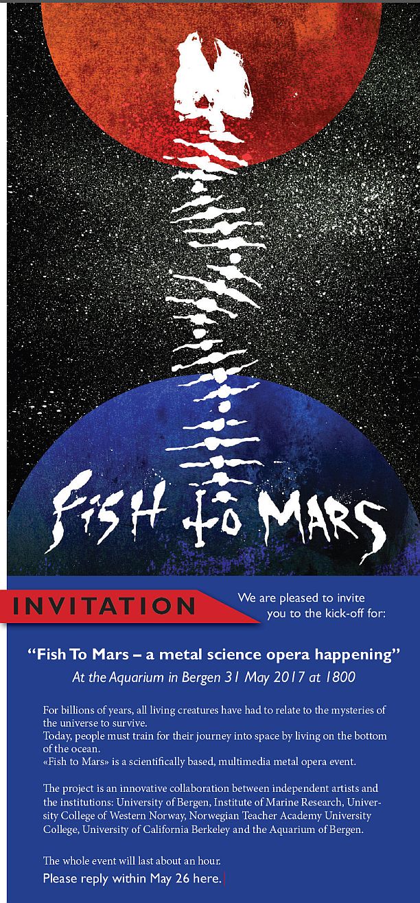 space opera Fish to Mars - world premier Bergen, Norway