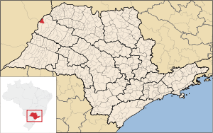 Localização de Itapura em São Paulo