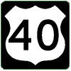 US 40 SIGN