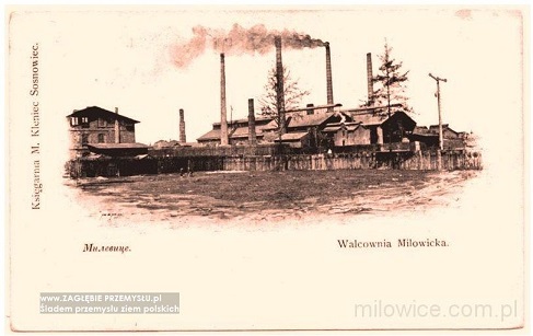Walcownia w Milowicach na początku XX wieku