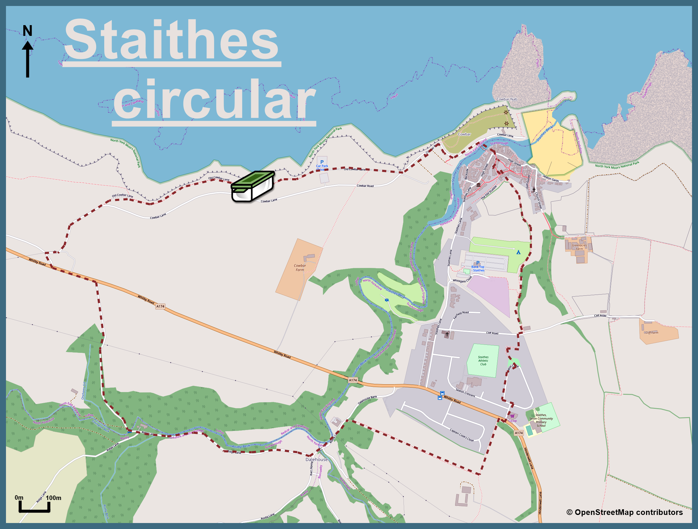 Map of Staithes circular