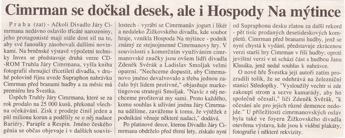 Mladá fronta Dnes, 14.10.1997