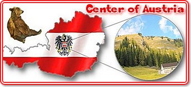 Banner: Geographischer Mittelpunkt Österreich