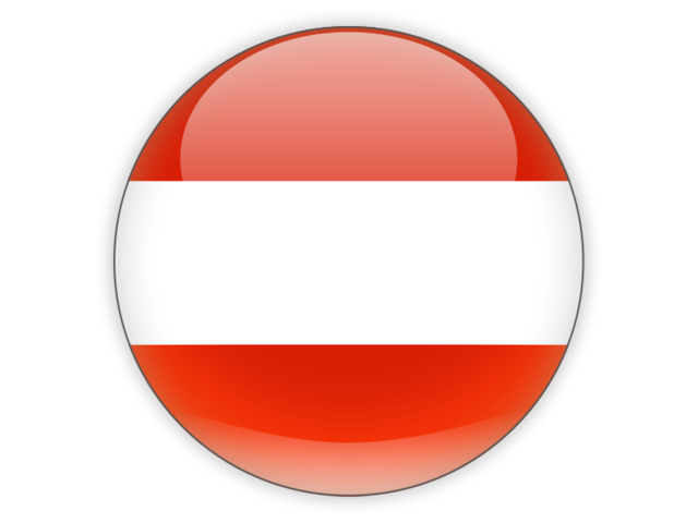 Round icon. Download flag icon of Austria at PNG format