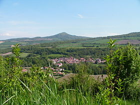 Vue du village depuis Lavelle.