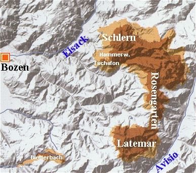 Karte der Cacheregion