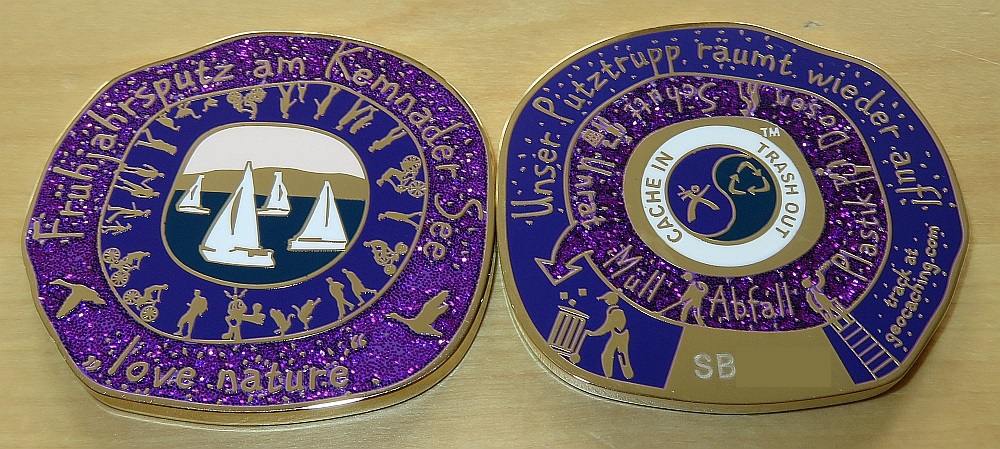 Geocoin Purple LE