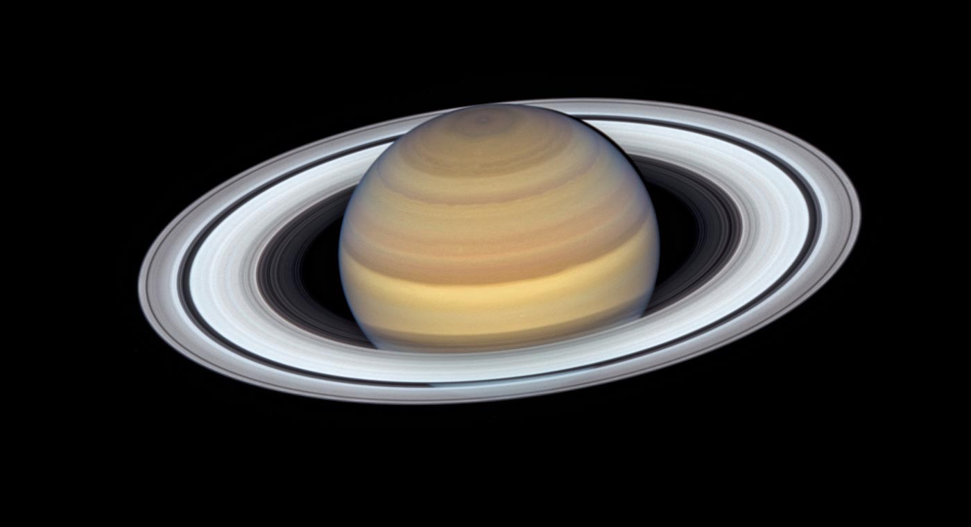 Photo de Saturne par Hubble 