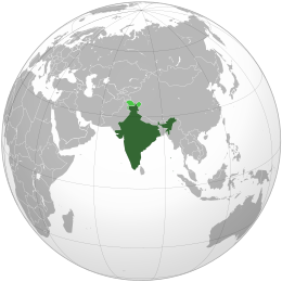 Localização da Índia
