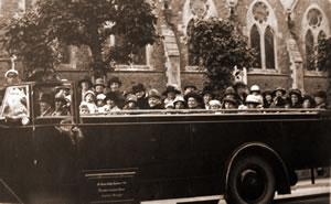 Outing leaving church 1925