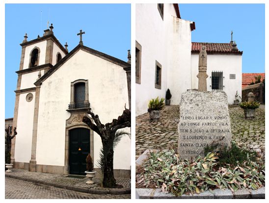 Frente da Igreja e imagem de Nossa Senhora.