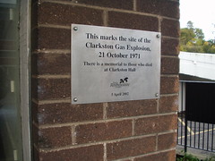 Clarkston Disaster - plaque