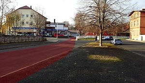 Der Gleisverlauf Richtung Westen