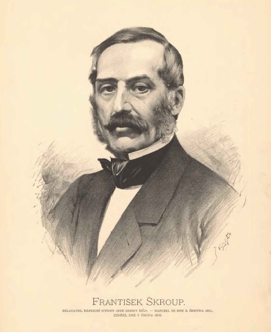 František Jan Škroup na kresbě Jana Vilímka