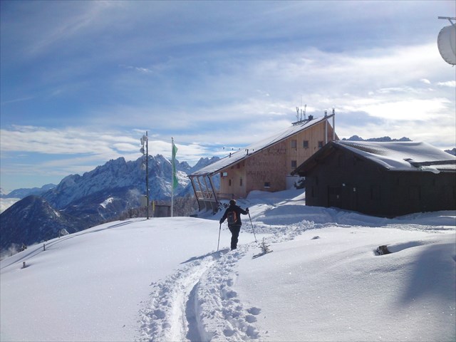 Hochsteinhütte 2010 Winterzustieg über Russenweg