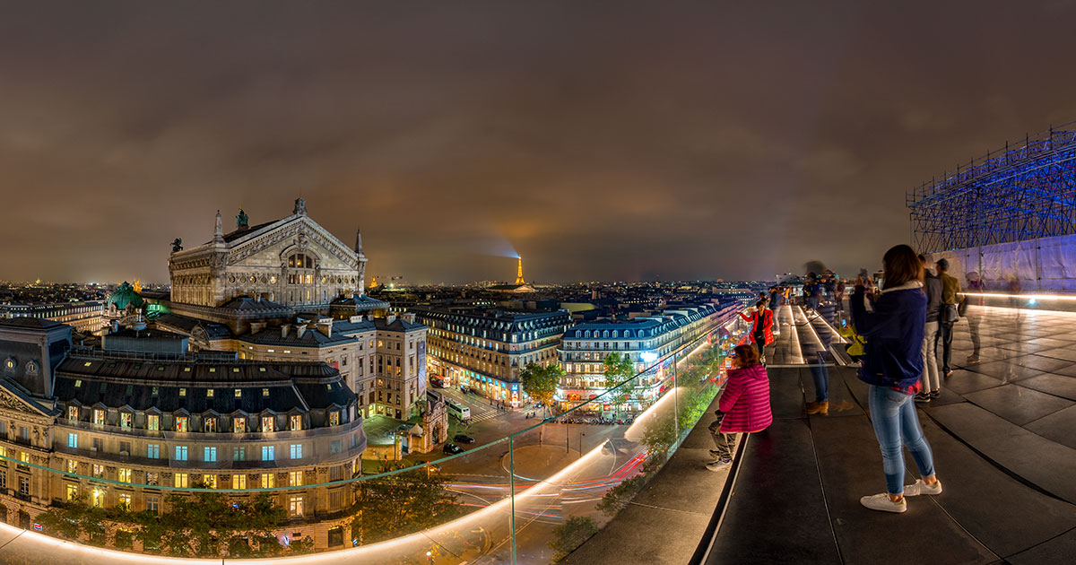 Terrasse des Galeries Lafayette Haussmann | Paris | Visites virtuelles