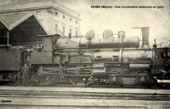 Reims - Gare et trains : Reims | Cartes Postales Anciennes ...