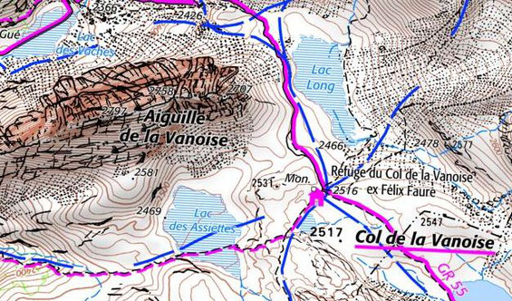 - Carte IGN - Lac des Assiettes - Depuis geoportail.gouv.fr -