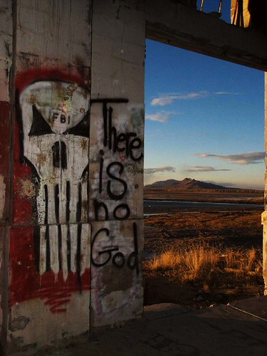 Antelope Island from within the Temple of the Birds