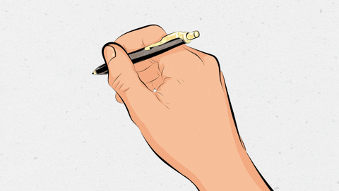 Resultado de imagen de write giphy
