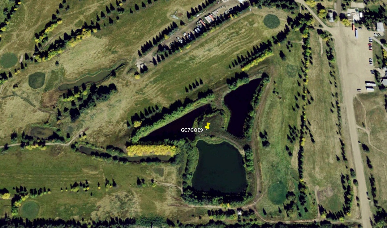 Historical satellite image of the golf course