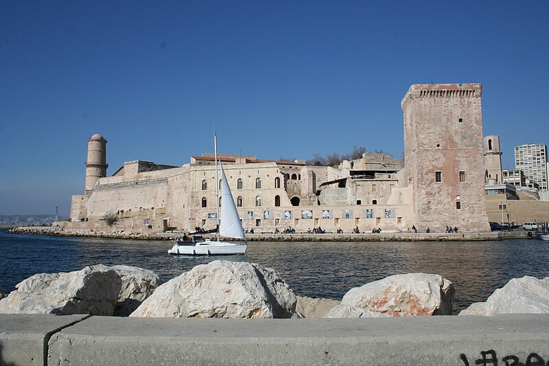 source: http://upload.wikimedia.org/wikipedia/commons/thumb/4/46/Marseille-Fort_Saint-Jean.JPG/800px-Marseille-Fort_Saint-Jean.JPG