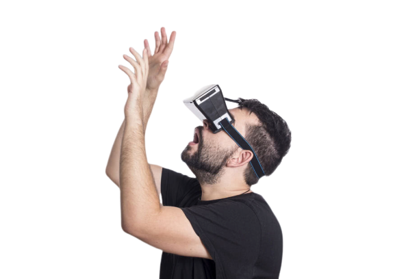 Position Futuristique de réalité augmentée