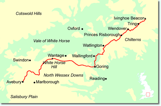 Map of the hills