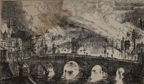 Illustration from A record of the Great Fire in Newcastle and Gateshead, 1855, George Routledge & Co