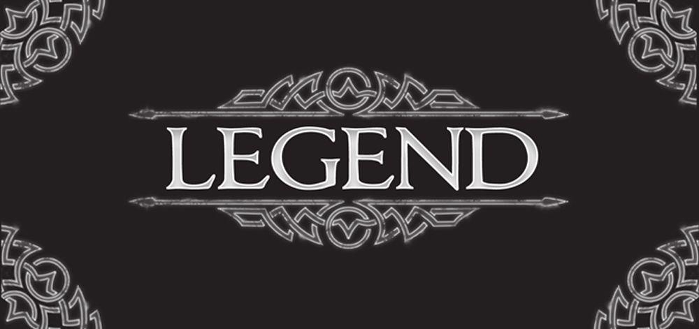 Framsidan till regelboken för RPG-spelet Legend