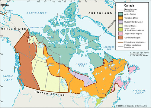 canadian shield map