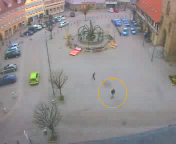 Live-Bild vom Öhringer Marktplatz