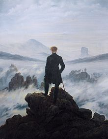 Caspar David Friedrich, Le voyageur contemplant une mer de nuages, 1818, Kunsthalle (Hambourg), huile sur toile 