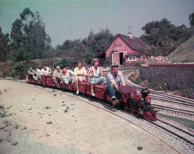 Walt at controls color full train