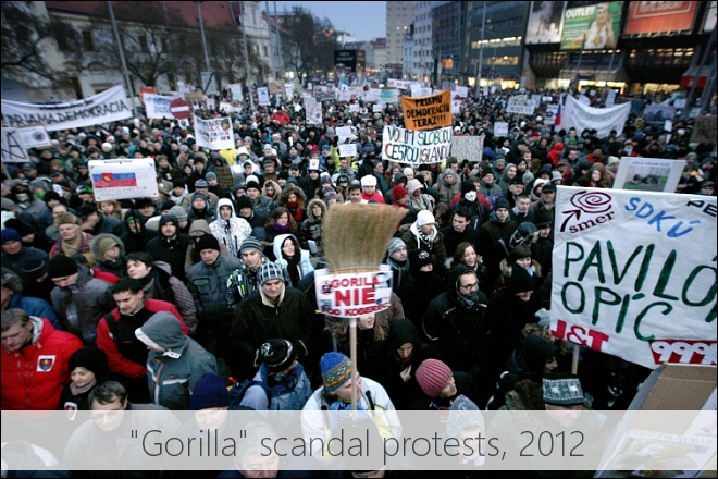 Gorilla scandal protests in 2012