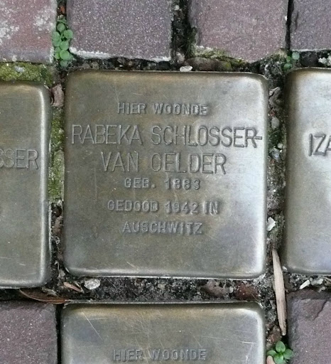 Stolpersteine Rabeka Schlosser - Van Gelder