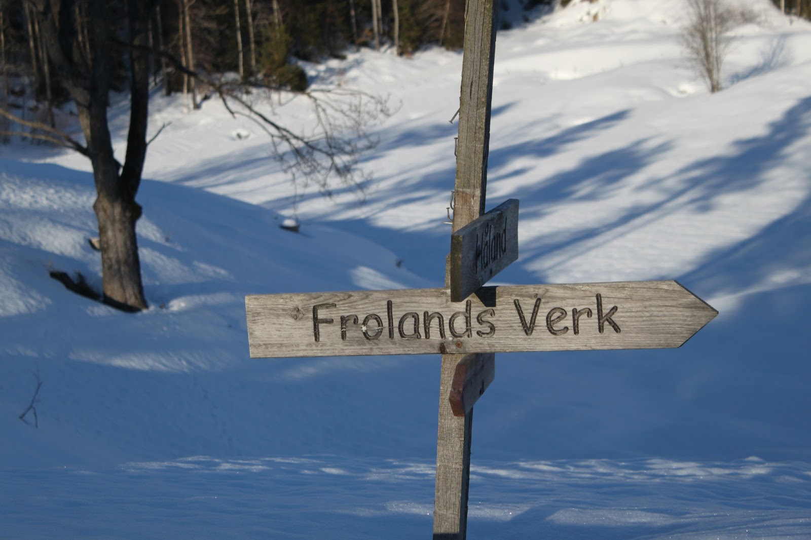 Allmannavegen between Haugås and Håland