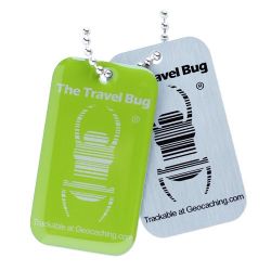 Geocaching QR Travel Bug® - Grün