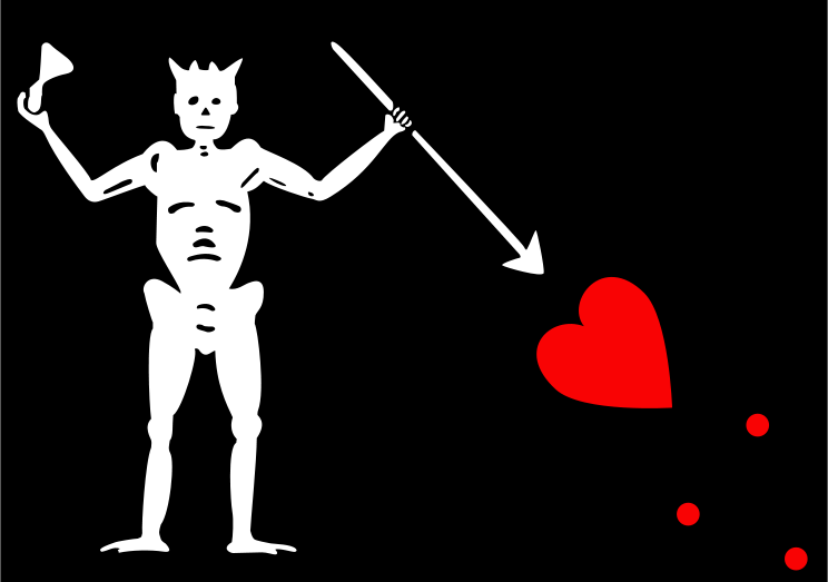 Bild:Pirate Flag of Blackbeard (Edward Teach).svg