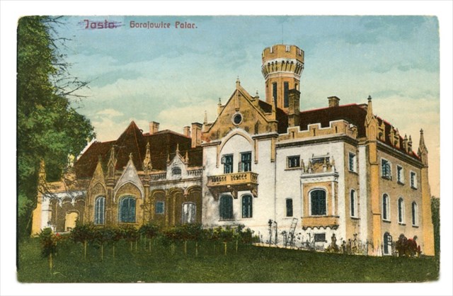 Pałac Sroczyńskich na starej pocztówce