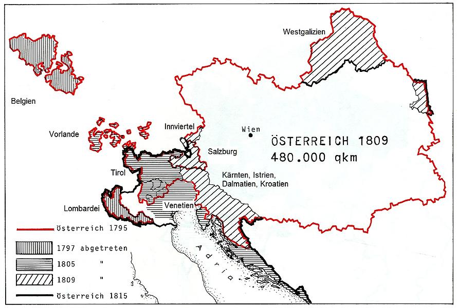 Karte um 1809