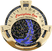Rotating Planisphere coin disk