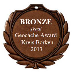BRONZE (Tradi) - Geocaching Award Kreis Borken 2013 BRONZE (Tradi) - Geocaching Award Kreis Borken 2013