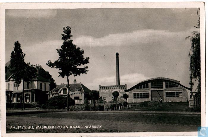 Ansichtkaart - Aalst (N.B) - Aalst (N.B.), Wasbleekerij en kaarsenfabriek