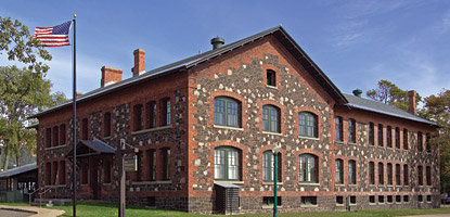 photo: The headquarters for Keweenaw National Historical Park occupies the former Calumet & Hecla general office.