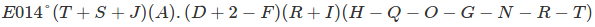 druhá souřadnice: E 014°(T+S+J)(A) . (odmocnina z 