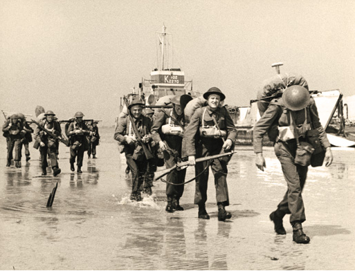 Canadian infantry reinforcements arrive at Courseulles-sur-Mer.